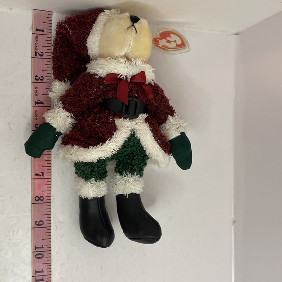 Ty Attic Treasures Teddy Bear in Santa Suit - Picture 4 of 11